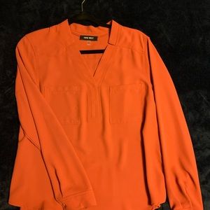 Nine West, orange blouse